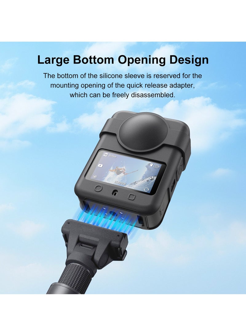 Compatible with DJI Osmo 360 Panoramic Camera Silicone Case Action Camera Protective Cover Shockproof and Scratch-Resistant Camera Accessory - Image 4