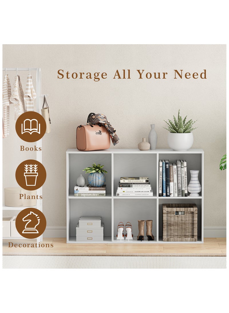DOOHWAN 11in Cube Storage Organizer with Closed Back - Wooden Bookshelf Display Cubes for Home, Office, Closet Cabinet Organizer Shelf - Image 3