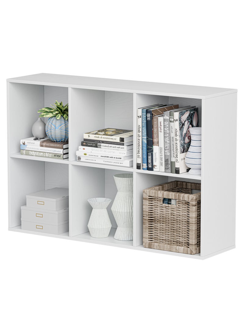 DOOHWAN 11in Cube Storage Organizer with Closed Back - Wooden Bookshelf Display Cubes for Home, Office, Closet Cabinet Organizer Shelf - Image 1