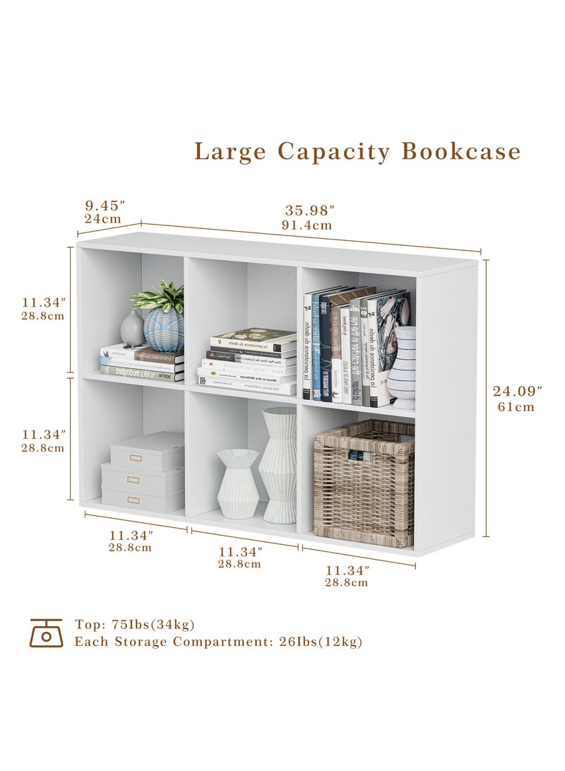 DOOHWAN 11in Cube Storage Organizer with Closed Back - Wooden Bookshelf Display Cubes for Home, Office, Closet Cabinet Organizer Shelf - Image 5