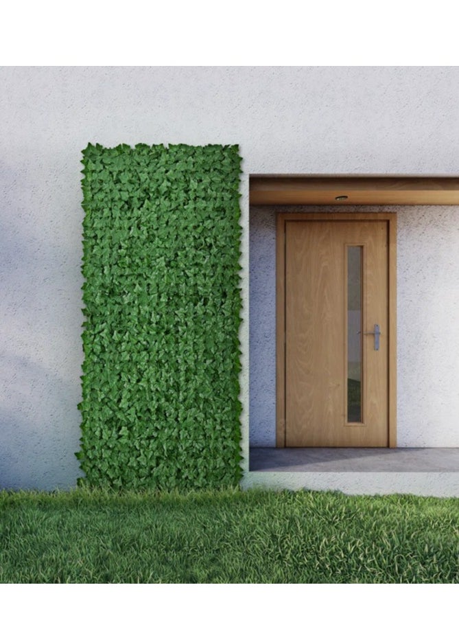 HOME TASTE - TOMSUN 1 X 5 M Leaf Privacy Fence Artificial Ivy Faux Hedge Screen UV Protected Greenery Backdrop for Balconies, Backyards - Image 1
