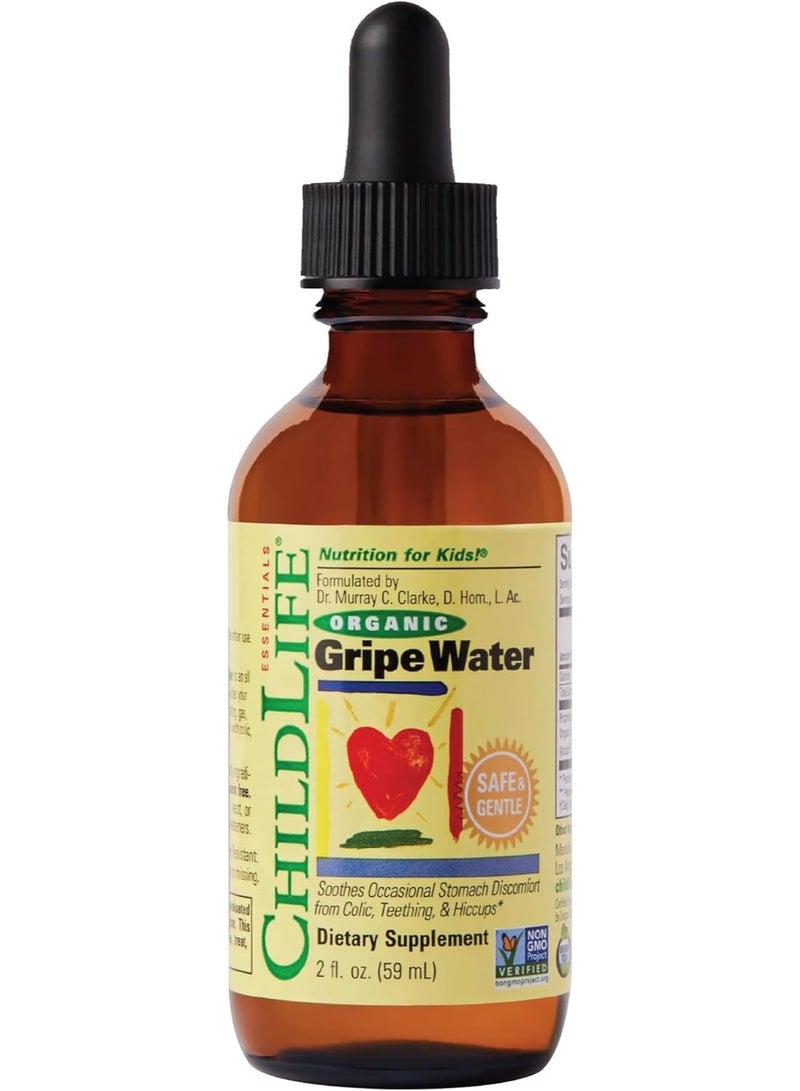 CHILDLIFE ESSENTIALS Organic Gripe Water, 2 fl oz (59.15 ml) - Image 1