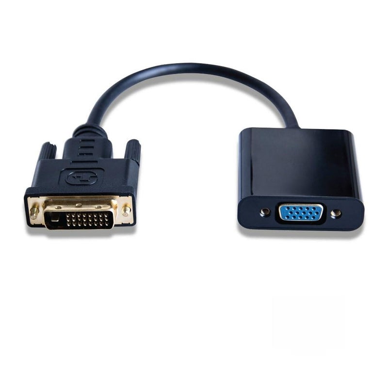 (2Pcs) DVI-D to VGA Active Adapter Cable - Digital to Analog Video Converter for Monitors & Projectors | Display Port DVI VGA Adapter Cable nThe active | Durable construction | Easy - Image 1