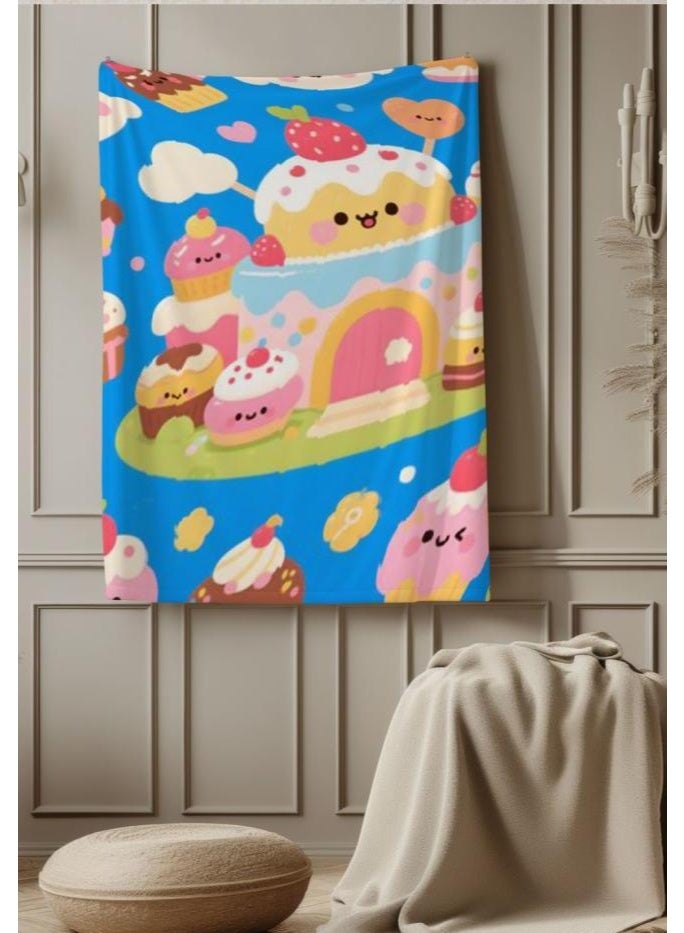 عام بطانية رقيقة من الفانيلا الكرتونية للأطفال والرضع (دافئة ومريحة، ومناسبة للنوم والألعاب) 70 سم * 100 سم - Image 3