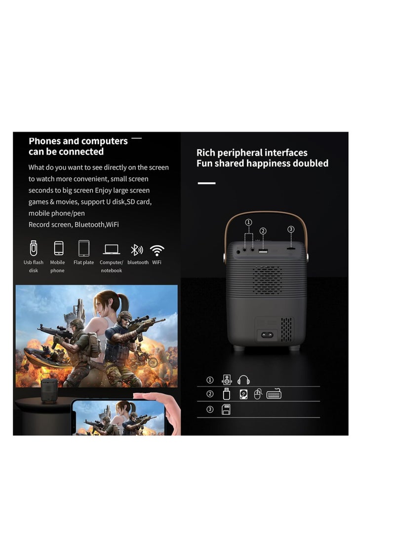 JOROBO - HD Smart Laser Projector Wifi Android Remote Control For Netflix And YouTube with StandHD Smart Laser Projector Wifi Android Remote Control For Netflix And YouTube with Stand - Image 1