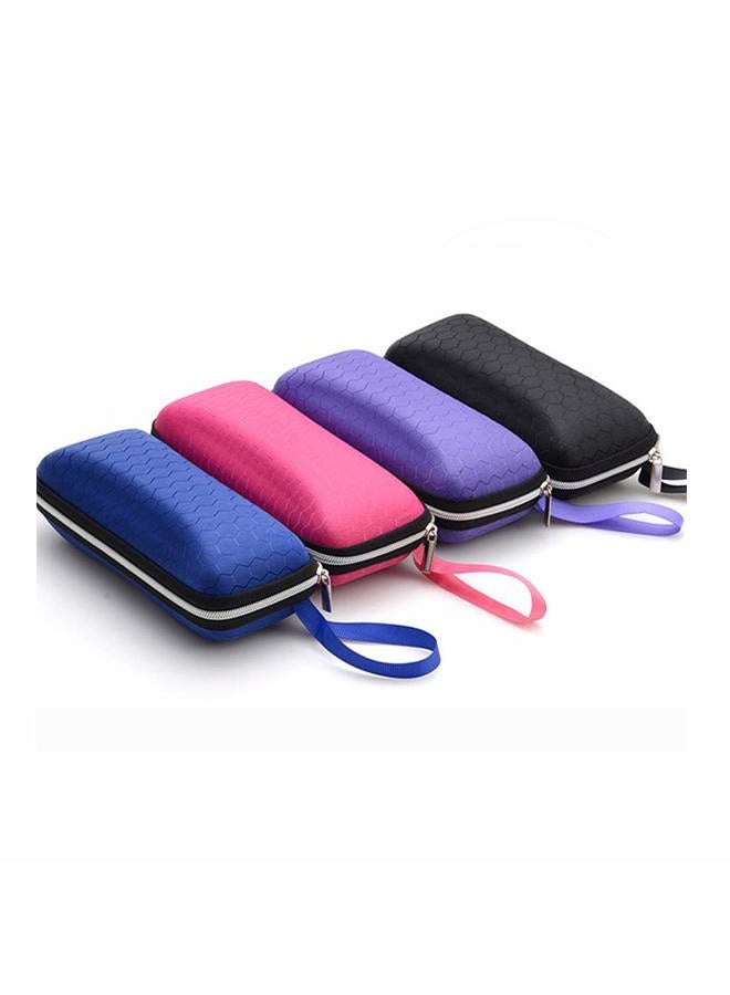 Queenland 4 Pack Portable Zipper Eyeglasses Case Sunglasses Hard Case Box Protector for Men Women Students - Image 1