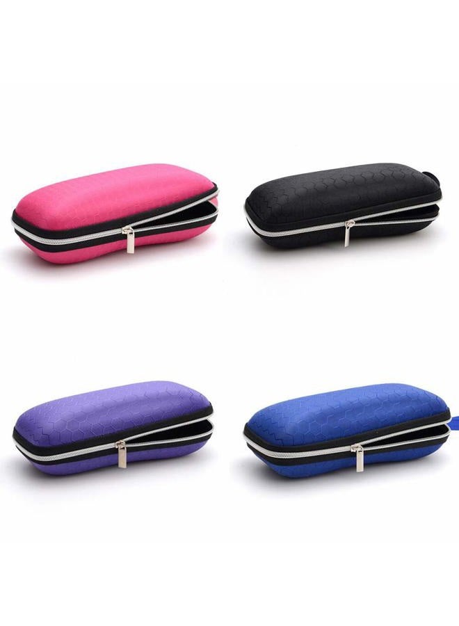 Queenland 4 Pack Portable Zipper Eyeglasses Case Sunglasses Hard Case Box Protector for Men Women Students - Image 5