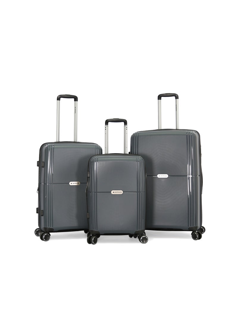 SONADA - Sonada Hardside Luggage Trolley Bag 3 Pcs Set - Image 1