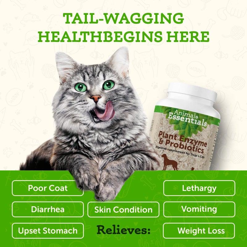 Animal Essentials Plant Enzyme & Probiotics - Digestive Enzymes for Dogs & Cats, Probiotics, Digestive Supplement, Veterinarian Recommended - 10.6 Oz - Image 5
