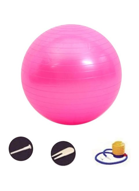 Gymnastic Ball - Exercise alternative for any age and fitness level - washable and easy to take for - Pink