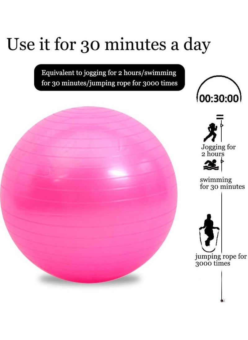 Generic - Gymnastic Ball - Exercise alternative for any age and fitness level - washable and easy to take for - Pink - Image 1