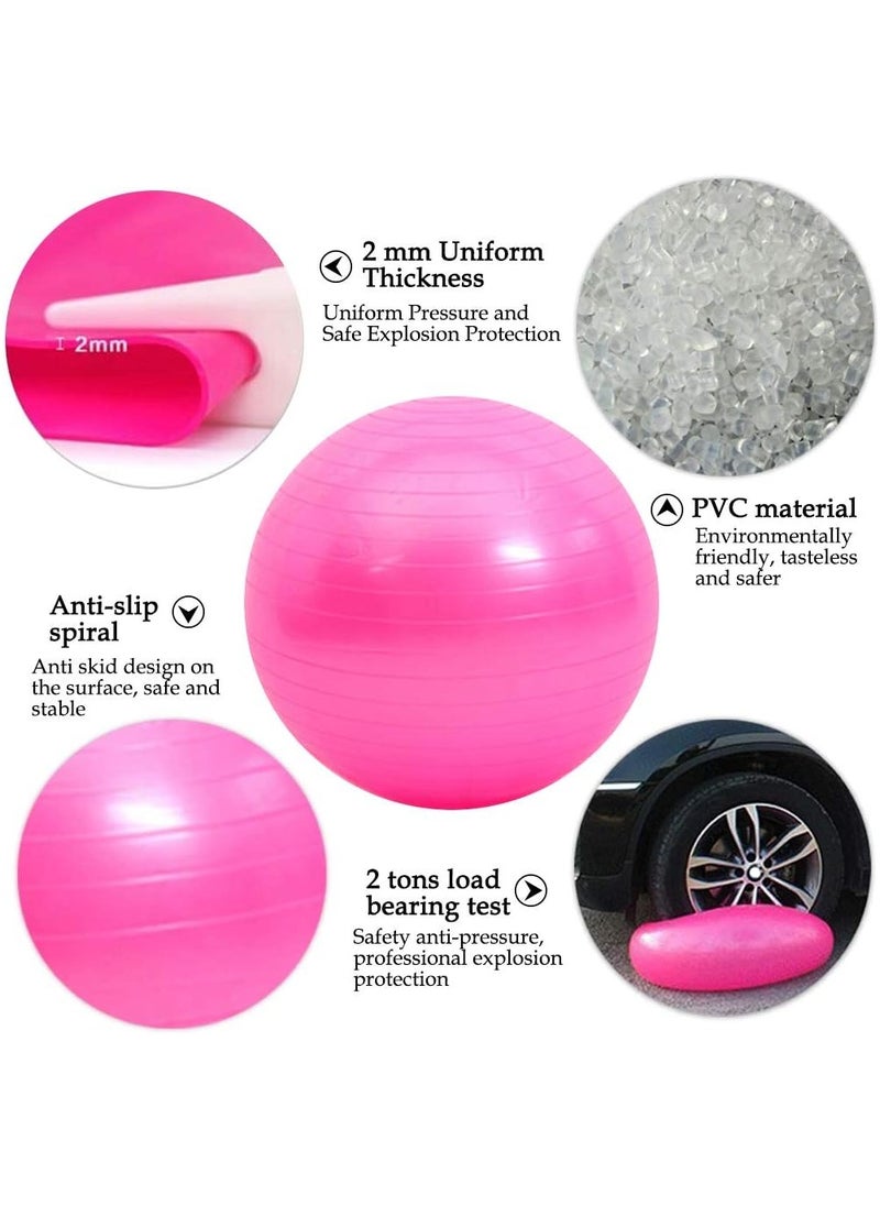 Generic - Gymnastic Ball - Exercise alternative for any age and fitness level - washable and easy to take for - Pink - Image 1