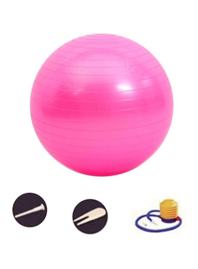 Generic 65cm Gym Ball for Yoga and Pilates – Exercise Stability Ball for Pregnancy and Fitness with Air Pump, Anti-Burst and Anti-Slip, Multi-Color, Ideal for Home and Office Use  - Image 2