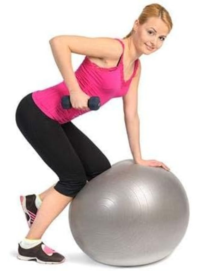 Generic 65cm Gym Ball for Yoga and Pilates – Exercise Stability Ball for Pregnancy and Fitness with Air Pump, Anti-Burst and Anti-Slip, Multi-Color, Ideal for Home and Office Use  - Image 4