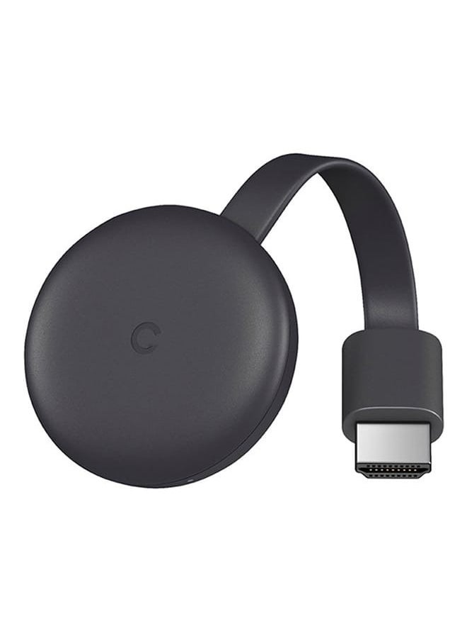 Chromecast 3rd Generation Media Streaming Device with USB C Type Cable for Wireless Streaming on TV