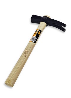 ABC Claw Hammer 20 oz. , heavy steel head for precise and powerful striking, rear claw designed to remove nails easily and without damaging wood, comfortable wooden handle, suitable for home and professional use, for woodworking, construction, decorating, and hand assembly, durable and efficient tool  - Image 4