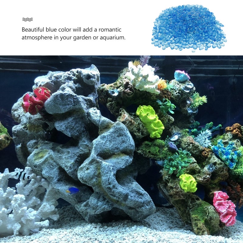 1 Pack Fish Bottom Stones Fish Glass Stones Fish - Image 2