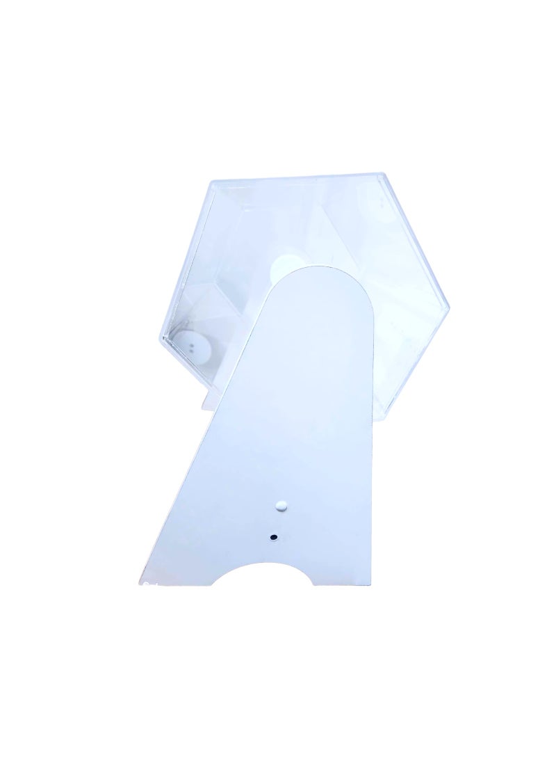 Clear Acrylic Raffle Drum with Wooden Stand – Rotating Lucky Draw Box for Events, Contests, Lotteries & Giveaways - Image 3