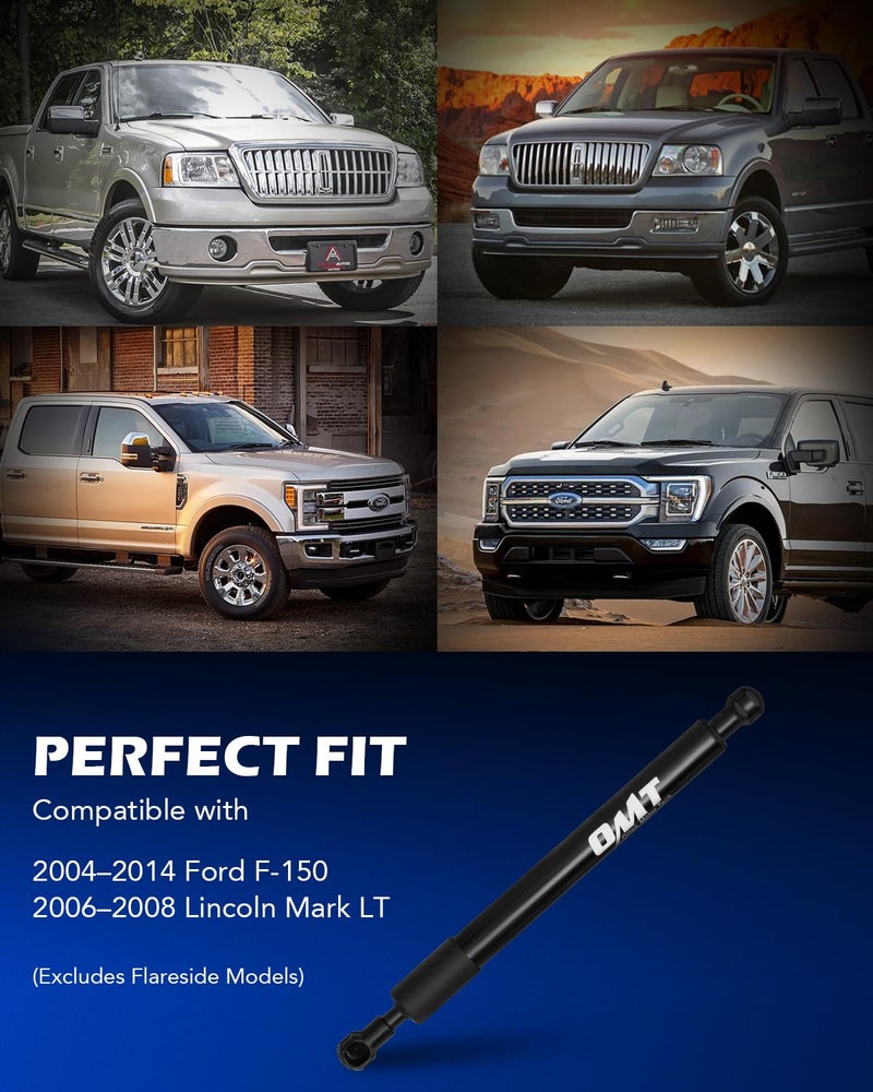 Orion Motor Tech Compatible with 04-14 F150 and 06-08 Lincoln Mark LT Tailgate Assist, Truck Tail Gate Lift Assist Tailgate Shock Compatible with 2004-2014 Ford F-150 & 2006-2008 Lincoln Mark LTS - Image 3