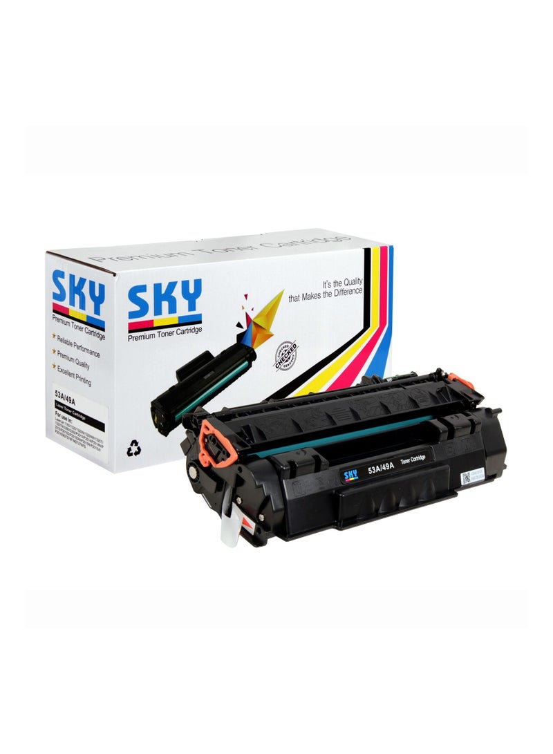 SKY 53A  49A Toner Cartridge   for   HP Laser Jet 1320 1320n P2015  3390 3392 1160 P2014 M2727nf  Printers - Image 1