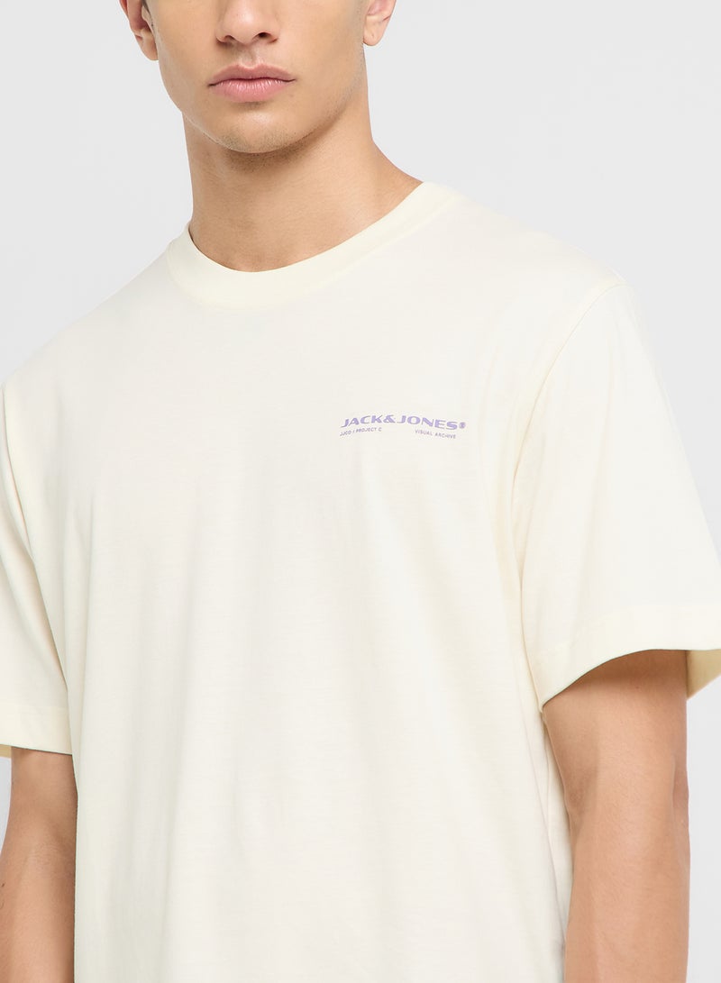 JACK & JONES Back Print Crew Neck T-Shirt  - Image 3