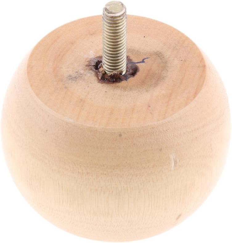 klarako 4 Pieces Sturdy Replacement Sofa Feet Leg Table Cabinet Bed Leg, Extenders for Sofa Couch and Chair  02 Wood - Image 2