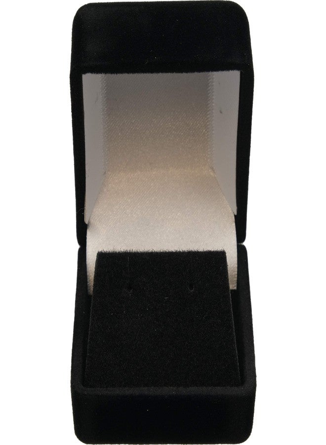FindingKing 2 Black Flocked Earring Gift Boxes Jewelry Box - Image 4