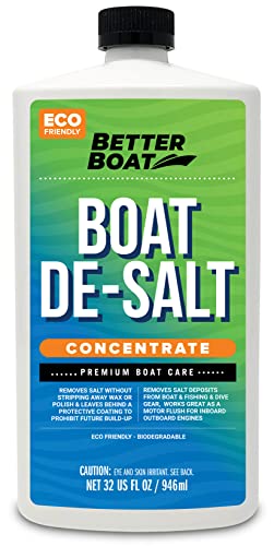Better Boat De-Salt Concentrate, 32oz, Salt Remover & Flusher for Marine Motors, Watercraft Engines, Flush & Winterize Cleaner - Image 1