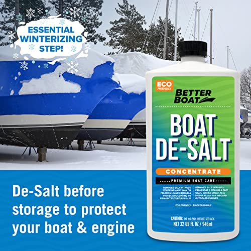 Better Boat De-Salt Concentrate, 32oz, Salt Remover & Flusher for Marine Motors, Watercraft Engines, Flush & Winterize Cleaner - Image 3
