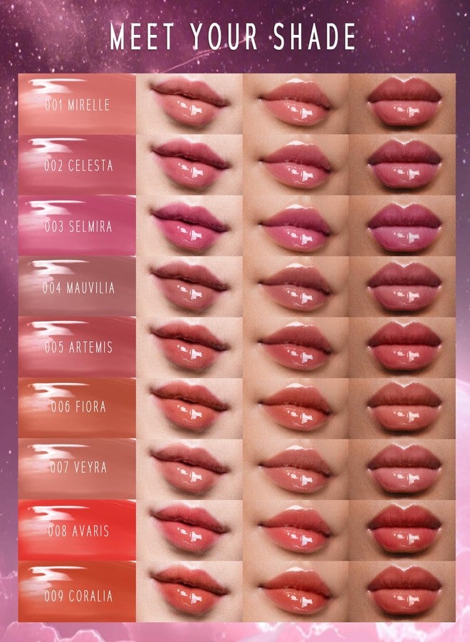 TIMEPHORIA Lunara Frost 3D Lip Gloss, 017 Athena-Plum Deep Brown, High-Shine Glossy Finish, Juicy Pigment Lip Gloss with 3D Plumping Effect, 24H Hydration with Hyaluronic Acid, Non-Sticky Cushiony Gel - Image 5