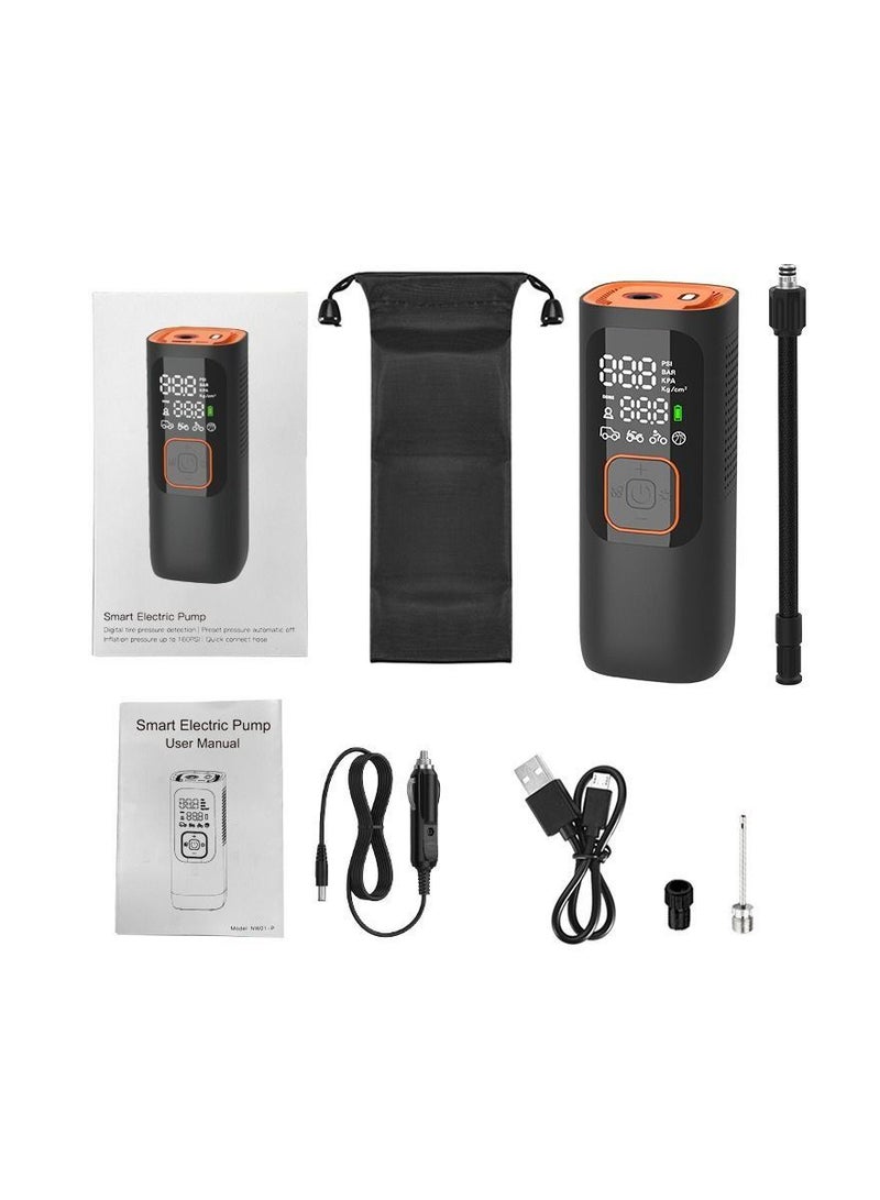 Generic Tire Inflator Portable Air Compressor Air Pump for Car Tires by  w/Auto-Shutoff Air Compressor for Car (160PSI) Powerful And Portable Tire Inflator Compact Bike Pump  - Image 1