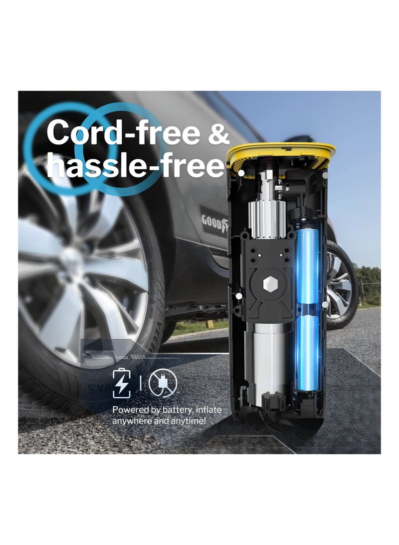 Generic Tire Inflator Portable Air Compressor Air Pump for Car Tires by  w/Auto-Shutoff Air Compressor for Car (160PSI) Powerful And Portable Tire Inflator Compact Bike Pump  - Image 4