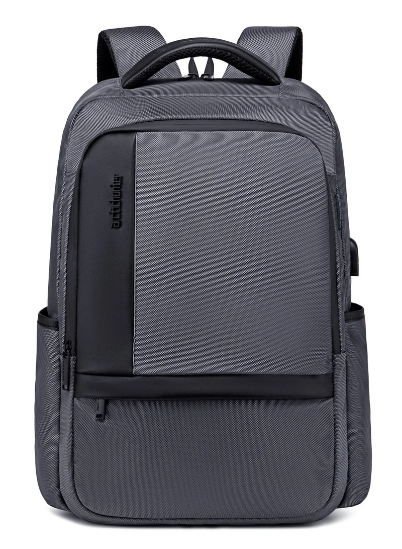 Arctic Hunter Grey Casual Travel Backpack Water Resistant Unisex School College Bag with Built in USB Port and Laptop Compartment for Men and Women, B00120C, Grey  | Best Price UAE