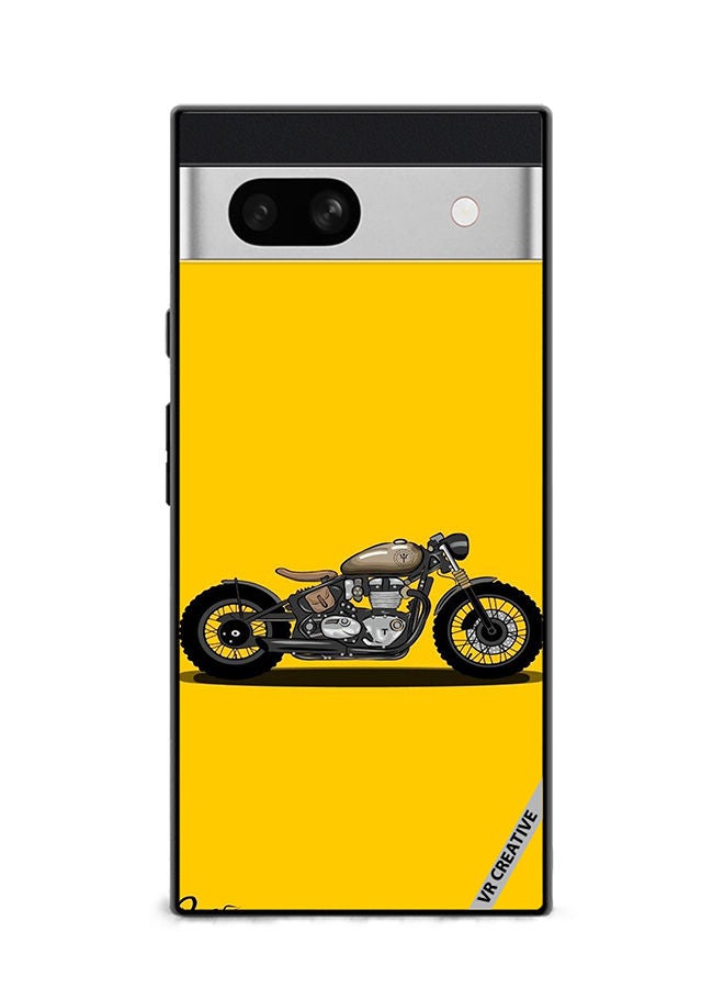 VR CREATIVE Protective Case Cover For Google Pixel 7a Bike Design Multicolour - Image 1