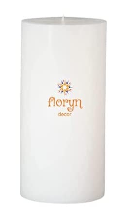 Floryn Decor White Pillar Candles Set of 2 | Smokeless | Odourless | Dripless | Long Burning Candle (Combo of 2) (3 by 6 inches) - Image 2