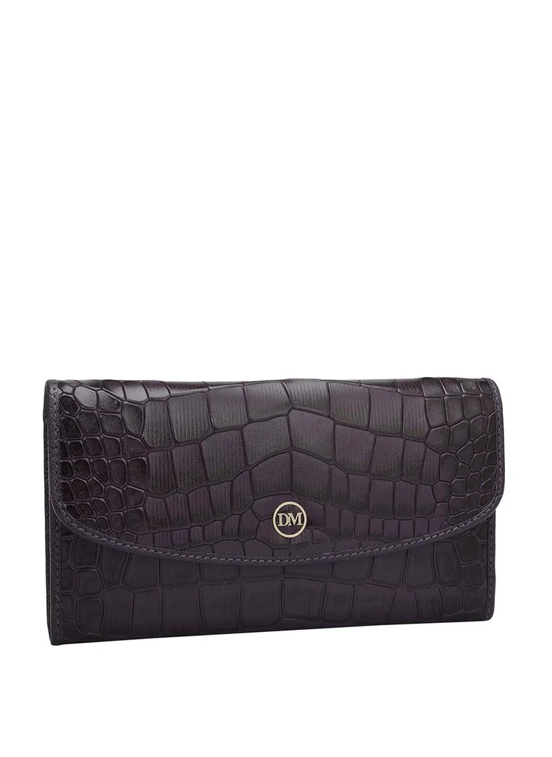 دا ميلانو محفظة نسائية جلد طبيعي أحمر من دا ميلانو