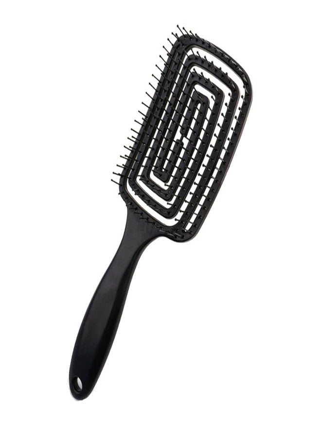 Vortipu Detangling Hair Brush for Adults & Kids - Perfect for Curly, Straight, Wet or Dry Hair - Styling Brush for Women (1PC, Black) - Image 2