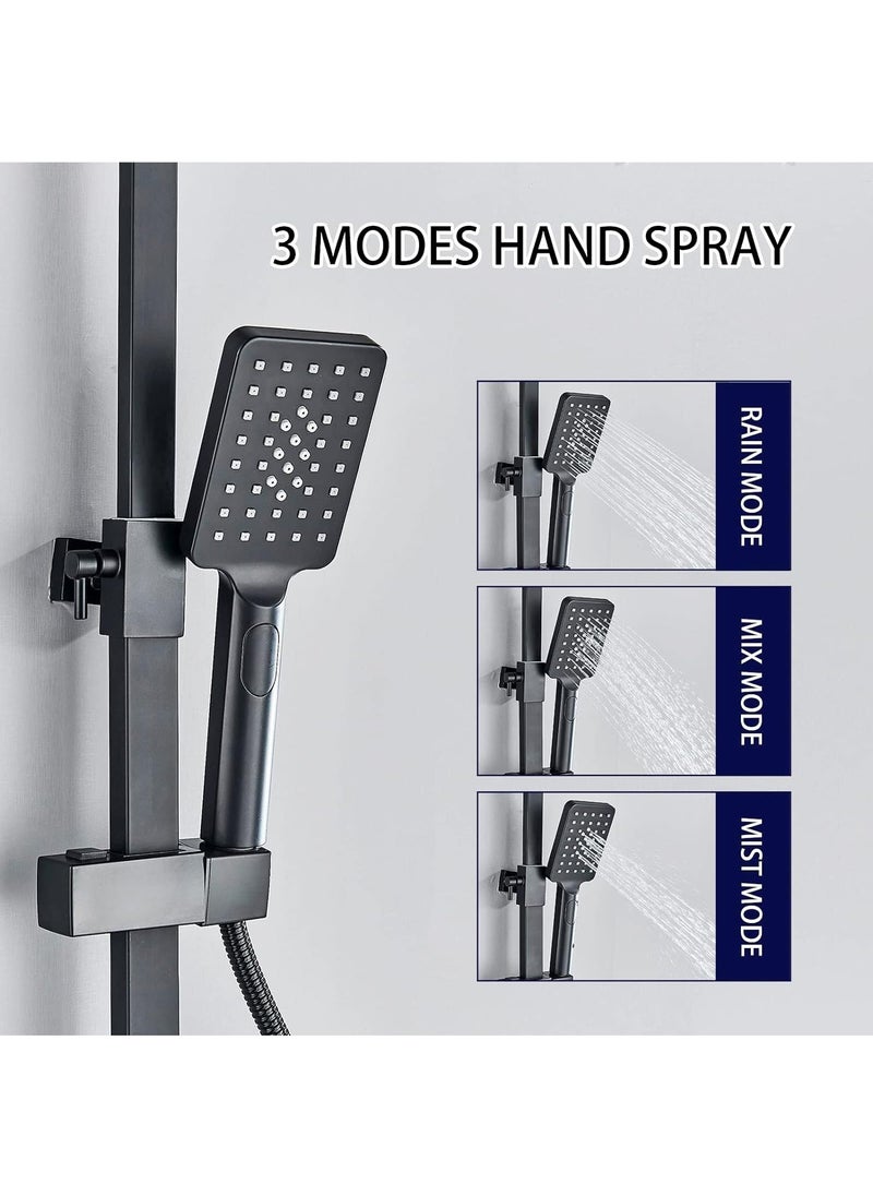 Shower Set Thermostatic Shower Faucet Set with Tub Spout Shower Head 3 Functions Hand Sprayer Bidet and Shelf Rain Outdoor Shower Fixtures Kit Wall Mounted - pzsku/ZD0EA0FDC99D136C0BF6FZ/45/_/1725346803/a28e20a9-49e6-48b9-b8a5-b8749039492c