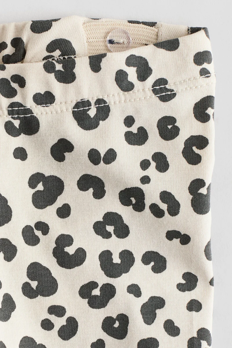 H&M Printed cotton leggings