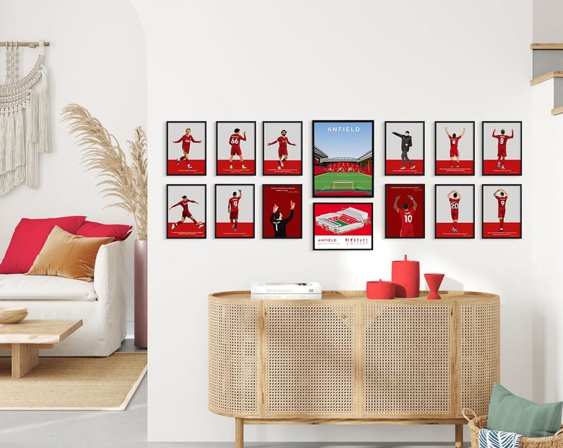QUOTE - UNQUOTE ART QUOTE UNQUOTE ART Liverpool Frame Virgil van Dijk Liverpool Poster13x17 inches Black Frame - Image 5