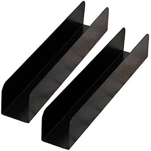 Dadamong 2Pcs U-Shape Non-stick Biscuit Cake Bread Mold Baguette Toast Mould, Carbon Steel Rectangle Cake Pan Cranberry Cookies Molds for Kitchen Baking (Champagne & Black) - Image 1