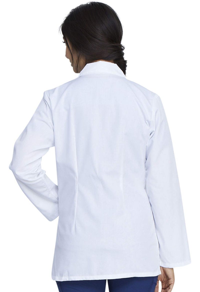 Dickies Women's 28" Poplin Lab Coat 84401, L, White - Image 3