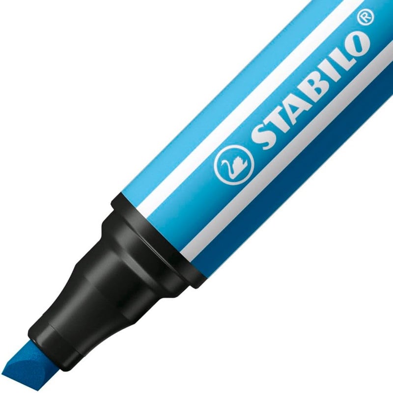 STABILO Premium FiberTip Pen with Chisel Tip Pen 68 MAX  ARTY  Pack of 12  Assorted Colors - Image 4