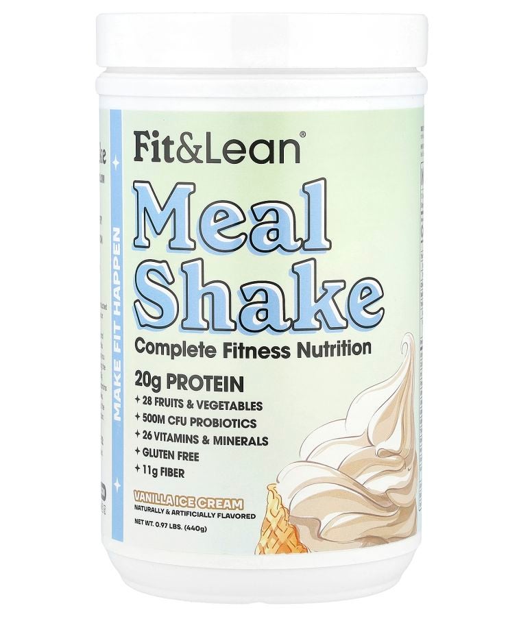Fit & Lean Meal Shake Complete Fitness Nutrition Vanilla Ice Cream 0.97 lb (440 g)