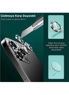 Arazon Apple iPhone 12 Pro Max Stone Camera Lens Protector Framed Protector  - Image 2