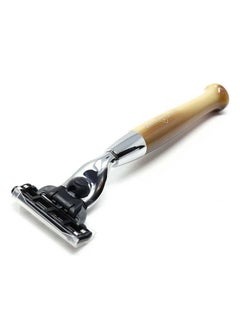 Edwin Jagger Diffusion Series Chrome Plated Handler For The Gillette Mach3 Razor (Tan)  - Image 3