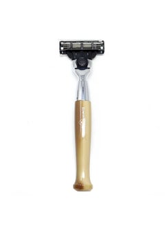 Edwin Jagger Diffusion Series Chrome Plated Handler For The Gillette Mach3 Razor (Tan)  - Image 2