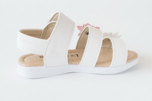 Vokamara Big Girls Fashion Strap Sandals Summer Shoes X-White 27 - Image 4
