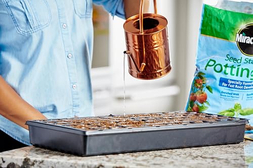 Miracle-Gro Seed Starting Potting Mix, Enriched with Plant Food, For Starting Seeds or Cuttings in Containers, 8 qt., 3-Pack - Image 5