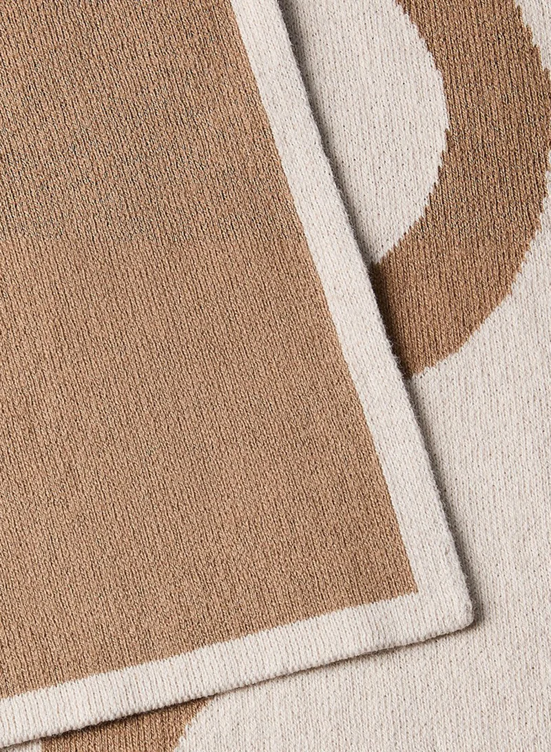 Calvin Klein Cotton Jacquard Knit Logo Scarf
